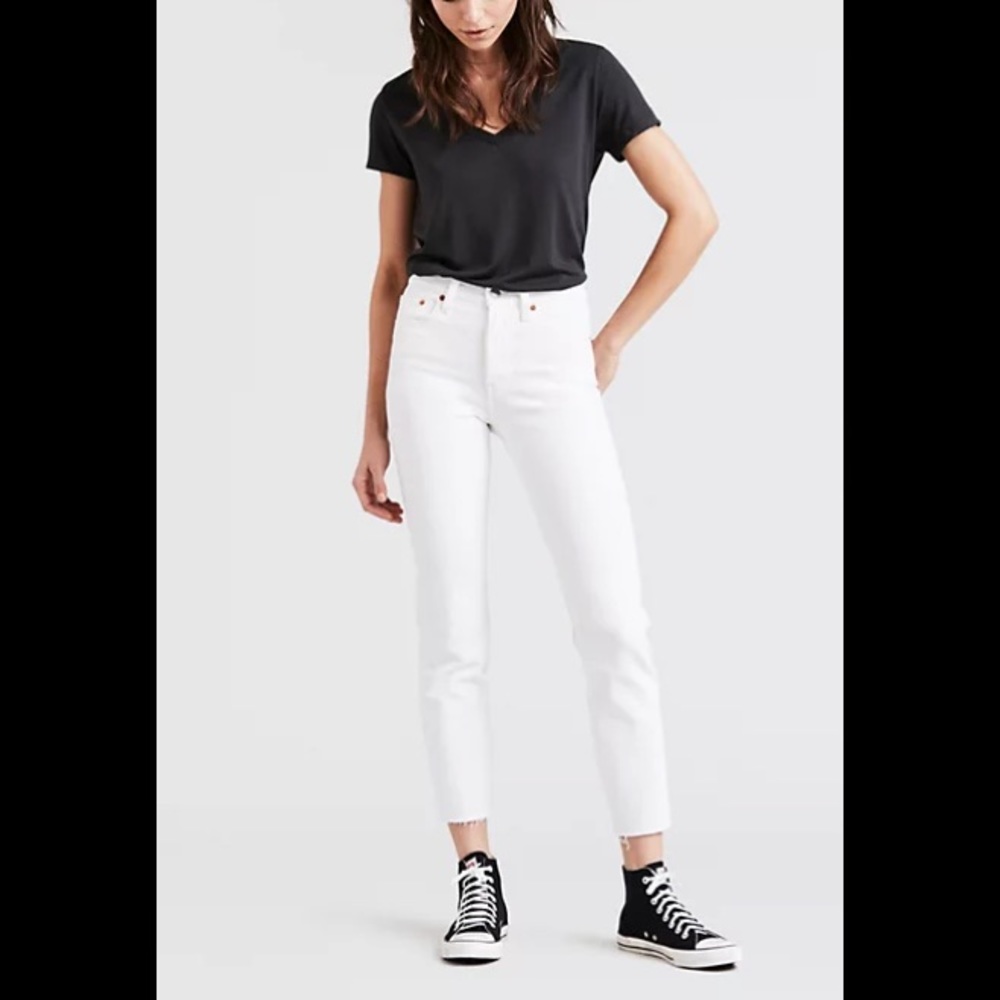 Levi’s White Wedgie Jeans